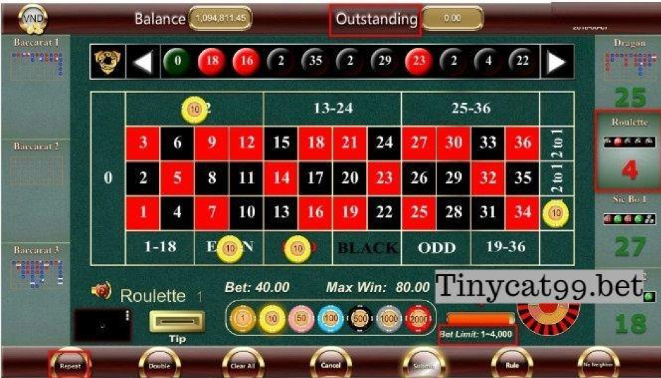 Cách chơi Roulette tinycat99, cach choi roulette tinycat99, cách chơi roulette, cach choi roulette, hướng dẫn chơi roulette, huong dan choi roulette