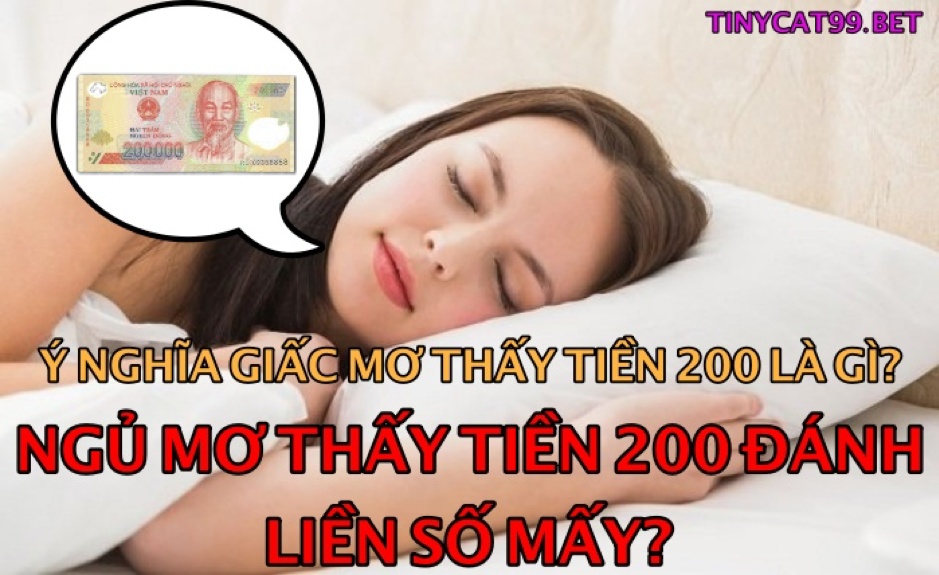 mơ thấy tiền 200